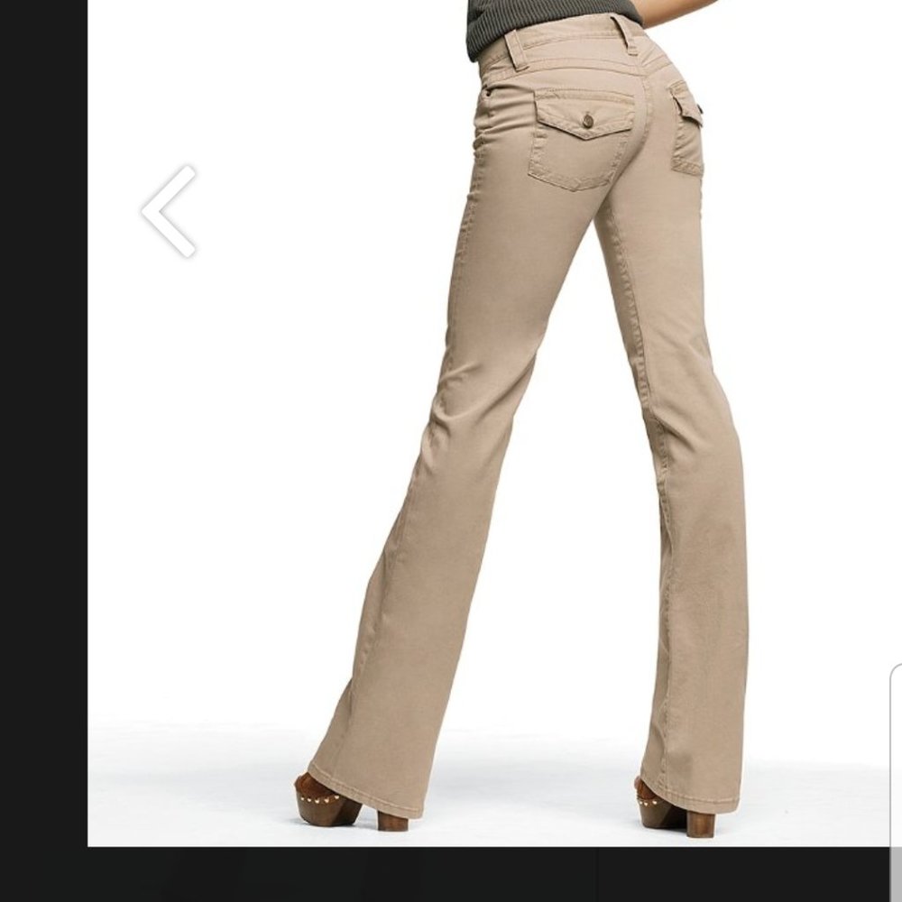 LONDONJEAN Victoria's Secret Light Tan Slightly Distressed Pant